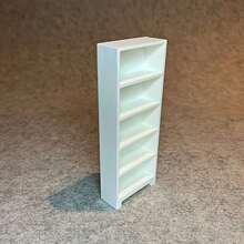 Mini White/Black Bookshelf, Mini 3D Printed Bookshelf Model And Mini Books, Decorative Ornaments, Home Decor Model, Dollhouse Furniture, DIY Decorative Accessories, Micro Landscape Room Decor, 3D Printed Craft Model, Desktop Ornaments, Creative Gifts - Multicolor - View 9