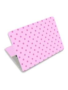 Polka Dot Print Laptop Sticker, Black Background With Pink Polka Dots Protective Film, Suitable For 15-15.6 Inch Laptops - View 14
