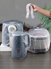 20/40/80pcs Disposable Small Appliance Dust Covers, Rice Cooker Covers, Microwave Vacuum Cleaner Protective Transparent Bags, Suitable For Home Kitchen Cleaning, Kitchen Supplies, Kitchen Accessories, Kitchen Gadgets - Transparent - View 9