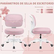 Kids Desk Chairs - Rose Red - View 2