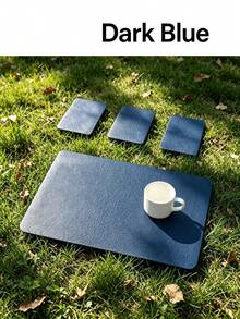 4/8/12/16pcs Rectangular Faux Leather Placemats, Waterproof Oil-Resistant Wipeable PVC Table Mats, Soft Rollable Heat-Insulating Dining Table Decor, Multiple Colors, Suitable For Home, Hotel, Western Restaurant And Outdoor Use - Multicolor - View 3