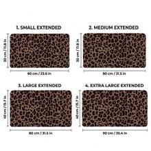 Extra Long Leopard Print Mouse Pad Non Slip Rubber Office Home Gift For Friends Back To School Desk Accessories Office Supplies Mousepad Multiple Sizes - Rectangle - View 4