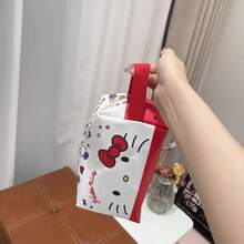 Sanrio Hello Kitty Cute Cartoon Portable Multi-Functional Waterproof Large Capacity Reusable Foldable 3D Handheld Cosmetic & Toiletry Bag (Pendant Not Included), Perfect For Outings, Commuting, Travel, Business Trips, Ideal Gift For Halloween, Christmas, Valentine's Day, Birthday, Back To School, Graduation Season (Mixed Set Randomly Sent),Makeup Organizer,Room Décor - Multi-color (Style Randomized) - View 3