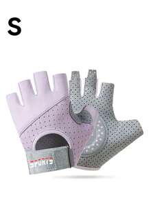 Ueasy 2pcs Women's Non-Slip Half-Finger Fitness Gloves, Breathable Micro-Pore Material & Gel Palm Padding, Adjustable Hook & Loop Wrist Strap, Multi-Function Gloves Suitable For Weightlifting, Cycling, Pull-Up Training - Multicolor - View 27