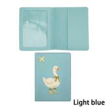 1pc Cute Duck Print PU Passport Holder, Gold Embossed Airplane Pattern Passport Cover, Portable Travel Wallet, Travel Accessory And Holiday Gift - Duck - View 17