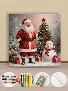 11/14CT Printed Cross-Stitch Kit. Elderly Man Giving A Present. A ...