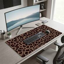 Extra Long Leopard Print Mouse Pad Non Slip Rubber Office Home Gift For Friends Back To School Desk Accessories Office Supplies Mousepad Multiple Sizes - Rectangle - View 6