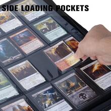Premium ZIP Trading Card Binder Album Folder-12 Pocket 480 Card Leather-Covered - 26HHQ-WIN-UK-Card Album - View 5