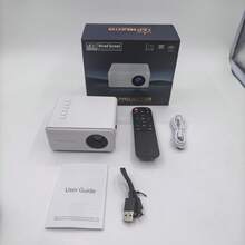 便攜式迷你投影機，支援 1080P 家用劇院投影，手機連接，輕巧電影投影機，PD 快充版，迷你螢幕鏡像裝置，適用於手機、筆記本電腦、電視與 UHD 顯示，適合露營、臥室、戶外使用 - 白色PD版-1080P - 查看 10