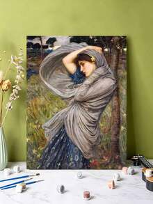 DIY Boreas By John William (Frameless Or Framed 8x12 / 16x20 Inches) Paint By Numbers Kit (Acrylic) Arts & Crafts For Adult Beginners, Classical Oil Painting Home Wall Decor, And Unique Holiday Gifts - Sets - View 5