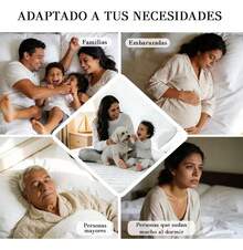 AMOROSA 1 Pieza Protector de Colchón Impermeable de 3 Capas, Cubre Colchón Ajustable, Suave y Transpirable,Protección contra Derrames y Manchas para Dormitorio y Hotel,Ideal para Mamás y Familias, Regalo Práctico-Blanco - Blanco - Ver 6