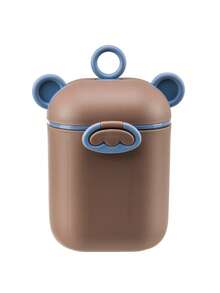 1pc Cartoon Milk Powder Box/Baby Travel Essential/Cereal Storage Box/Kitchen Storage Box/Fruit Storage Box/Baby Food Box/Material:PP/Features:Independent Spoon Compartment,Handle,Portable Design,Sturdy Buckle(Available In 800ml And 400ml Capacity,Please Check Comparison Image Before Purchase!) - Multicolor - View 13