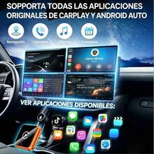 Adaptador Inalámbrico 2 en 1 para CarPlay y Android Auto, Convertidor Wireless para Vehículos con Pantalla Compatible, Conexión Bluetooth para Auto - A - Ver 2