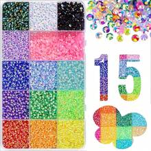 18000-45000pcs Multi-Color Resin Rhinestones And Flat Back Gemstone Set, Shiny Decorative Stones, DIY Craft Materials, Suitable For Clothing Sewing, Jewelry Making, Holiday And Daily Party Decoration - Multicolor - View 16