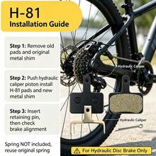 H-44 Resin Disc Brake Pads With Spring And Cotter Pin, Suitable For Hydraulic Disc Brake Bicycle Brake Pads For Road And Mountain Bikes - Black - View 11