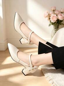 Women Pumps - Beige - View 7