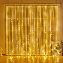 LED Remote Control String Lights, Hanging Curtain Lights, 8 Flashing Modes, Fairy Lights, Suitable For Christmas, Halloween, Holiday Parties, Garden Backyard String Lights, Outdoor String Lights - USB Curtain Light - View 4
