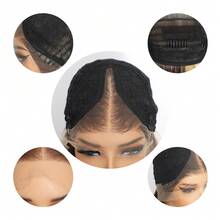 1pc 28 Inch 13x6 T-Part Synthetic Lace Frontal Wig For Women Pre-Plucked Soft Heat Resistant Daily Wig With Natural Hairline - Multicolor - View 4