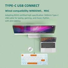 Dymonde KYA83 Mechanical Keyboard, 83-Key Layout, RGB Backlit, Red Switch, Gaming Keyboard, Compact Design, Portable, Compatible With Windows/And Laptops - View 5