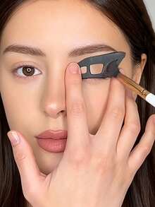 2pcs Eye Makeup Brushes, Eye Shadow Tools, Quick Makeup Template, Eye Shadow Mold, Suitable For Beginners, Easily Create Professional Makeup Effects, Anytime Anywhere,Giveaways,Travel,Cheap Stuff,Travel Essential - Multicolor - View 1