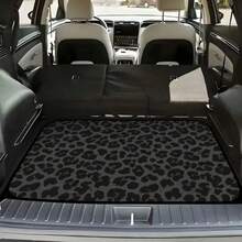 1pc Animal Leopard Print Black & Brown Non-Slip Trunk Mat, Dust-Proof & Wear-Resistant, Suitable For All Car Models - A - View 7