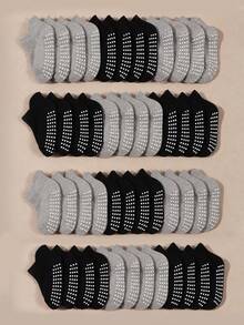 20 Pasang Kaos Kaki Setengah Betis Anti Selip Berbintik Acak untuk Bayi Laki-laki dan Perempuan, Cocok untuk Pemakaian Sehari-hari, Dapat Digunakan Sebagai Kaos Kaki Lantai di Rumah - MultiWarna - View 2
