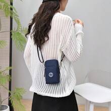 meetself Women's Nylon Multi-Zipper Pocket Mini Crossbody Phone Bag, Adjustable Shoulder Strap Lightweight Shoulder Bag Wallet Can Be Used As Arm Bag Suitable For Travel And Daily Use - Multicolor - View 1