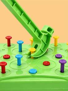 Colorful Nail Pounding Bench, Hand-Eye Coordination Training Intelligent Toy, Baby Hand Strength Exercise And Focus Developing Tool, Suitable For Boys And Girls Over 3 Years Old, Birthday Gift, Essential Holiday Gift - Multicolor - View 7