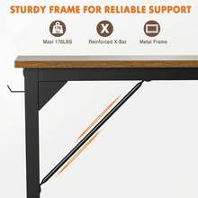 Home Office Desks - Brown - View 5