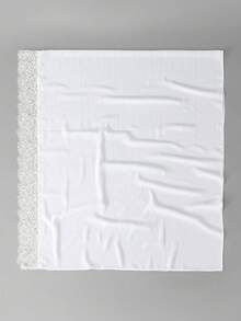 1pc Women's Solid Lace Trim Patterned Headscarf, Boho Multi-Functional Shawl, Elegant Simple Fashion Versatile, Lightweight Breathable, Daily Wear - White - View 5