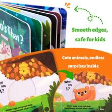 16*16cm Push-And-Pull Interactive Discovery Reading Game, Forest & Farm Theme Sliding Activity, Hidden Surprise Exploration, Builds Observation, Focus, Cognitive Skills & Family Learning Fun - Push-and-pull Interactive - View 7