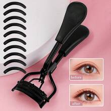 1pc Portable Eyelash Curler, Black Handle Eyelash Curler, No Damage To Eyelashes, Easy Curling, Suitable For Daily Makeup Eyelash Curling - Black - View 6