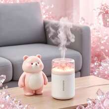Eternal Flower Mini Humidifier USB Portable Desktop Humidifier With Night Light Silent Fine Mist Air Humidifier Suitable For Home Bedroom Office Car Cute Aesthetic Decor Gift - Mistless - View 8