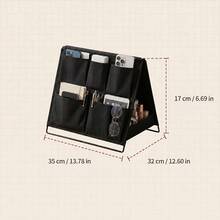 1PC Vertical Desktop Storage Basket, Multi-Pocket Large Capacity Organizer, Multi-Function Desktop Organizer For Storing Keys, Jewelry, Coins, Small Items, Suitable For Vanity, Entryway, Bedside Table, Home Decor - View 2