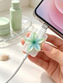 Protector de cable de carga - Funda de plástico duradero para cable de carga con diseño de patrón floral multicolor, resistente a arañazos y a prueba de golpes, adecuado para cables de datos de teléfono, protege los cables de datos de daños, protector de cable de carga - Multicolor - Ver 4
