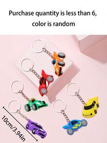 1/2/5/10pcs Racing Theme Keychains, Racing Theme Party Favors, Silicone Material, Reusable, Suitable For Birthday Party, Racing Theme Party Decoration, Party Gift Bag Fillers, "Ready Set Go" Party, "Start Your Engines" Plastic Keychains, DIY Keychains - Multicolor - View 8
