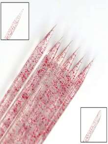 5Pcs Nail Art Tools Kit, Nail Cleaning Brush And Cuticle Pushers For Nail Cleaning And Nail Surface Care - Multicolor - View 3