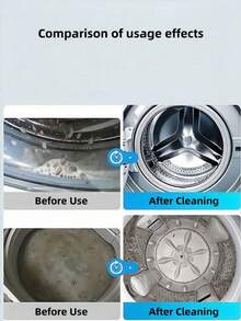 1/2/5/10pcs Strong Washing Machine Cleaner, Deep Descaling, Thorough Stain Removal, Suitable For Multiple Washing Machines Including Wall-Mounted, Top-Loading, Front-Loading And Old-Style Washing Machines - Powdery - View 3