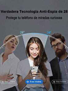 Gorilla Hero 3pcs Anti-Peeping Privacy Screen Protector, Only Supports Side Anti-Peeping, Clear Front View, Compatible With 2026 Models, Compatible With IPhone Duo/18promax/18pro/18/17e/17 Pro Max/17 Pro/17Air/17/16 Pro Max/16 Pro/16 Plus/16/15 Pro Max/15//14/13/12 And Other Models. Waterproof, Fingerprint-Resistant, High Hardness Anti-Collision, Precise Cutouts Without Blocking Camera, Easy Installation. - Black - View 5