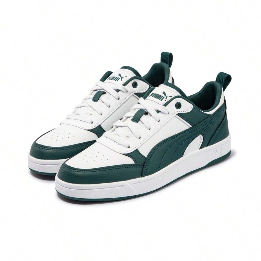 Puma Spring/Autumn Unisex Couple Vintage Colorblock Low-Top Sneakers Casual Sports Shoes 40032607 - White-christmas Green - View 1