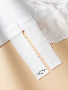 1 Pair Women's Luminous Butterfly Ice Sleeves UV Protection Long Gloves - White - View 6