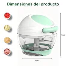 Multifunctional Vegetable Cutter, Kitchen Chopper, Chili Chopper, Vegetable Slicer, Garlic Grinder, Meat Chopper, Garlic Peeler - Multicolor - View 8