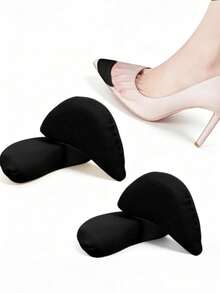 2 Pairs/Women's High Heel Shoe Toe Fillers Soft Comfortable Anti-Friction Foot Slide Half Size Insoles - Multicolor - View 9