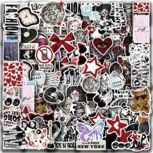 100pcs Y2K Downtown Stickers, Suitable For Laptop, Water Bottle, Refrigerator, Book, Luggage, Desk, Helmet, Skateboard, Guitar, Scrapbook Decoration, DIY Label Gift Seal Sticker, Packaging Label, Party Sticker - Multicolor - View 1