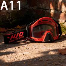 WJO Motorcycle Off-Road Goggles, Motorcycle Riding Windproof Glasses, Large Frame Wide Field Of View, Elastic Headband, Foam Face Padding, Windproof, Dustproof, Mountain Bike, Downhill, Outdoor Cycling Protective Eyewear, Multiple Colors Available - Multicolor - View 4