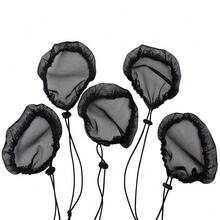 3 Packs Black Ponytail Hair Net Weaving Net Cap With 6Pcs Mesh Clips Comb Elastic Drawstring Hair Nets Base For Making Bun Wig - View 2