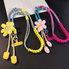 Tassel Flower Woven Lanyard
