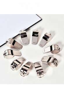 4pcs Wholesale Lanyard Metal Whistles, Referee Whistles, Emergenc - Multicolor - View 8