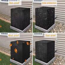 Heavy Duty Full Coverage Outdoor Central Air Conditioner Cover - (32in X 30in X 30in) Black - High Efficiency Protective Cover - Black - View 2