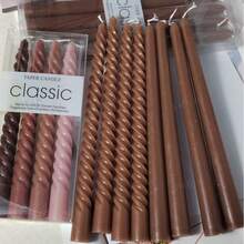 4pcs/Set 25cm/10in Long Taper Candles, Suitable For Candlelight Dinner, Birthday, Wedding Party, Can Be Given As Holiday Gift To Friends, Thanksgiving And Christmas Gift - one-size - View 2